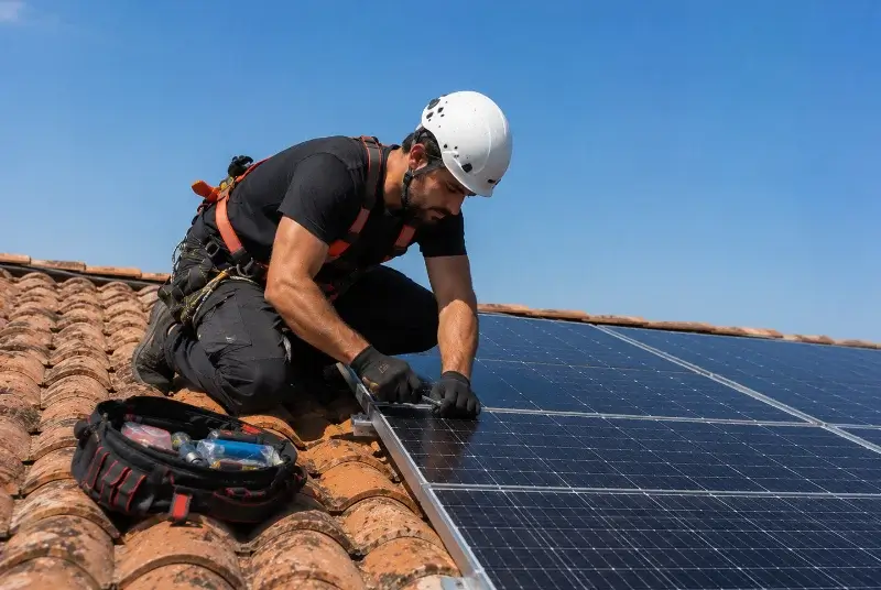 Maintenance et monitoring de panneaux solaires à Marchampt