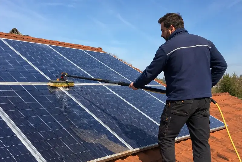 Nettoyage et entretien de panneaux solaires à Marchampt